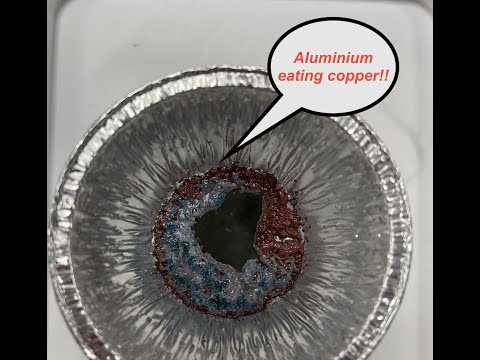 Displacement reaction Copper sulphate and Iron + Al for beginners