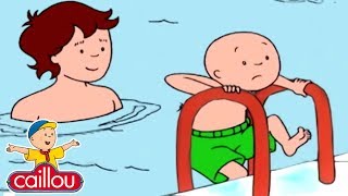 Funny Animated cartoon  Caillou Learns to Swim  WA