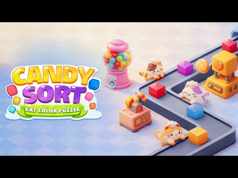 Candy Sort: Cat Color Puzzle