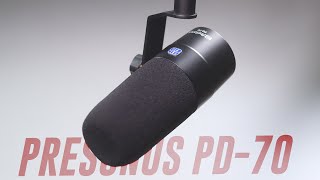 Video thumbnail for Presonus PD-70 Mic Review / Test (Compared to Podmic, SM7b, SM58, v7) by Podcastage