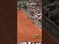 The GOAT Rafael Nadal saves set point with insane shot #goat #nadal #tennis