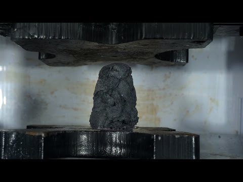 Welded Kevlar Crushed By Hydraulic Press Video