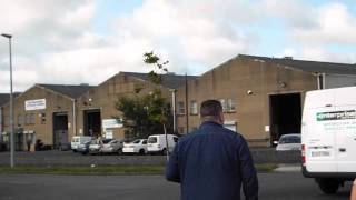 Two SCABS walk through the picket