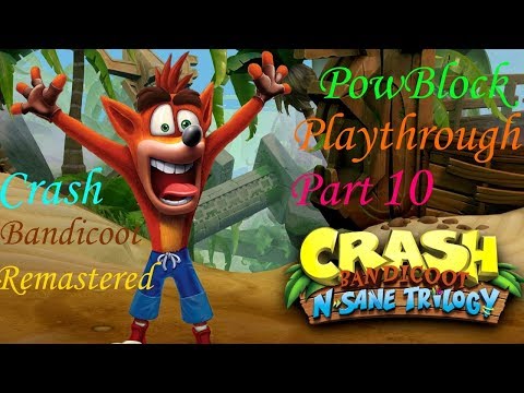 Crash Bandicoot Remastered Playthrough pt10 - The High Road & Slippery Climb w/ Red Gem!!