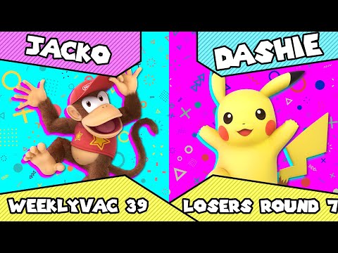 WeeklyVac 39 - SSBU - Jacko (Diddy Kong) vs Dashie (Pikachu)