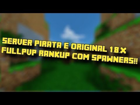 NOVO SERVIDOR DE RANKUP COM SPAWNERS/FARMS/EMPREGOS E CASH GRATIS MINERANDO