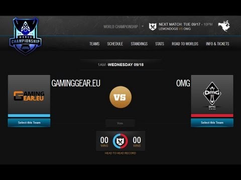 NecroTarkan: GamingGear.eu (GG) vs OMG (OMG) World Championship 2013 Day 3 Game 4