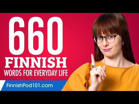 660 Finnish Words for Everyday Life - Basic Vocabulary #33