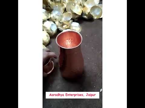 Printed copper bottle, capacity: 1000 ml
