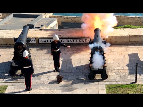 The Saluting Battery—Valletta, Malta