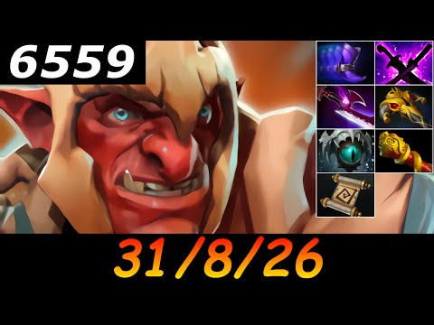 Dota 2 Troll Warlord 6559 MMR 31/8/26 (Kills/Deaths/Assists) Ranked Full Gameplay