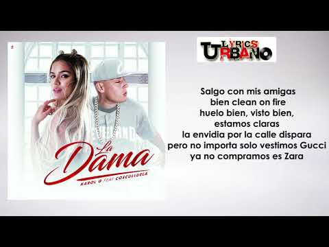 Karol G, Cosculluela La Dama (Lyrics) Letra Oficial