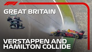 Verstappen & Hamilton Collide At Silverstone  