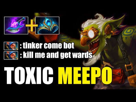 I Hope Never Meet This Type Meepo Player | Tinker Gameplay Patch 7.28 New Item | Dota 2 Gameplay