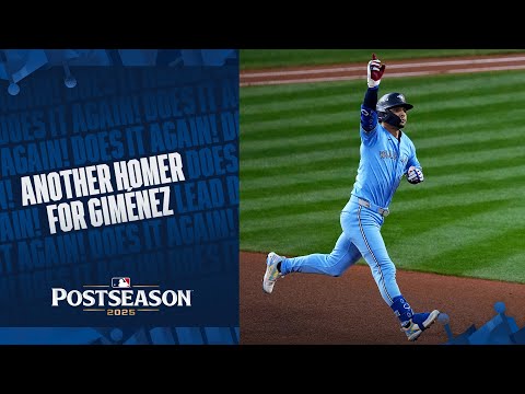 Andrés Giménez hits a HUGE home run in back-to-back nights for the Blue Jays 😮‍💨