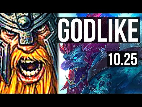 OLAF vs TRUNDLE (JUNGLE) | 67% winrate, 14/4/11, Godlike | KR Master | v10.25