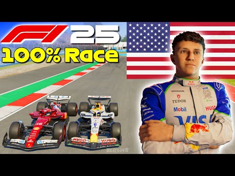 F1 25 - Hadjar's Rise To Glory #19: 100% Race USA