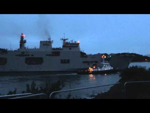 HMS Ocean, 4th August 2015, Arrival at Plymouth.
