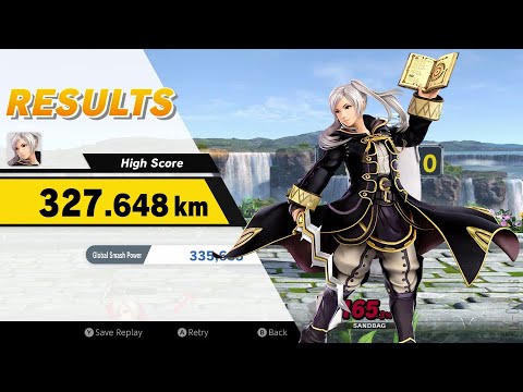 Super Smash Bros. Ultimate - Home-Run Contest, Robin, 327.648km [Obsoleted]