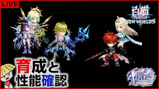 白猫【ライブ配信】ALIVED：CHRONICLE キャラの育成＆性能確認【アライブドクロニクル】
