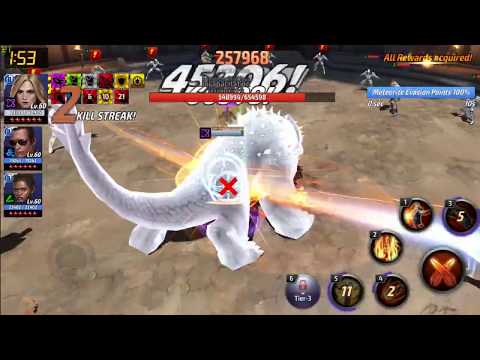 Captain Marvel Uniform gameplay review Tire 2 | Is the 4th skill bad? | Future Fight