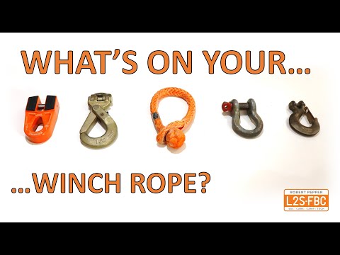 What's on the end of your winch? Bow shackle, hook, soft shackle or...?