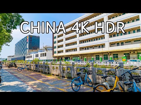 4K HDR China | Um passeio relaxante no distrito de Bao'an, Shenzhen, China