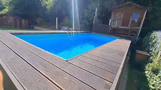 Update: Hinter den Kulissen mit Abmessungen zur Verkleidung des Intex Frame Pool