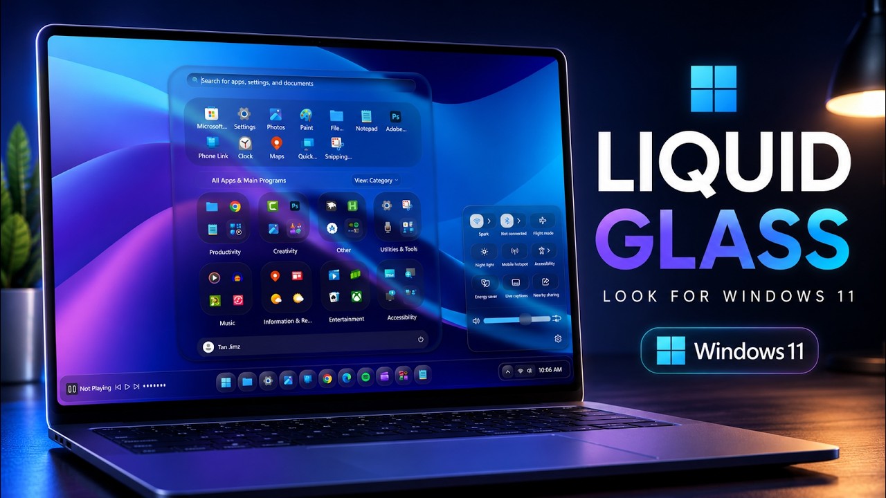 Finally, the Best & Most Usable Liquid Glass Look for Windows 11