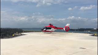 ADANA ŞEHİR HASTANESİ YÜKSELTİLMİŞ HELİPORTTAN KALKIŞ
