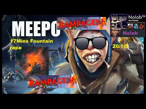 [DOTA 2] MEEPO PRO GAME 17 MINS CHICKEN DINNER 18/1/5