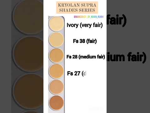 KRYOLAN SUPRA SHADES SERIES❗  #kryolanbase #kryolanmakeup #makeup #kryolan #trendingshorts