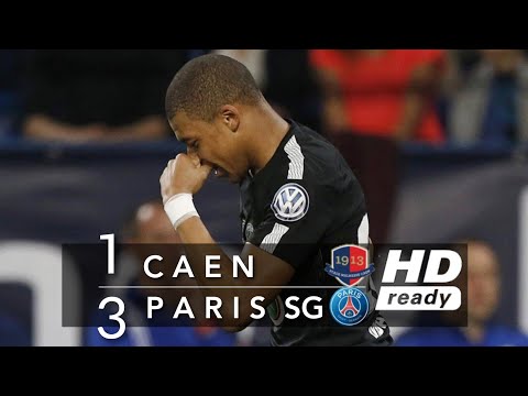 Caen 1 x 3 PSG - Melhores Momentos (HD 60fps) Semifinal da Copa da França 18/04/2018