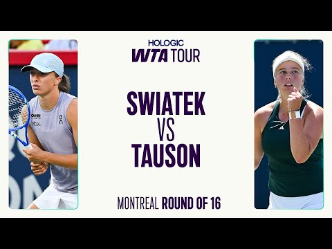 Iga Swiatek vs. Clara Tauson | 2025 Montreal Round of 16 | WTA Match Highlights