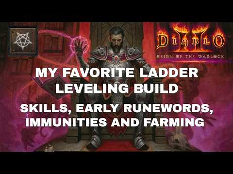 Diablo 2 Resurrected - FIRE WARLOCK LEVELING BUILD - Ladder guide, skills, early items & farming
