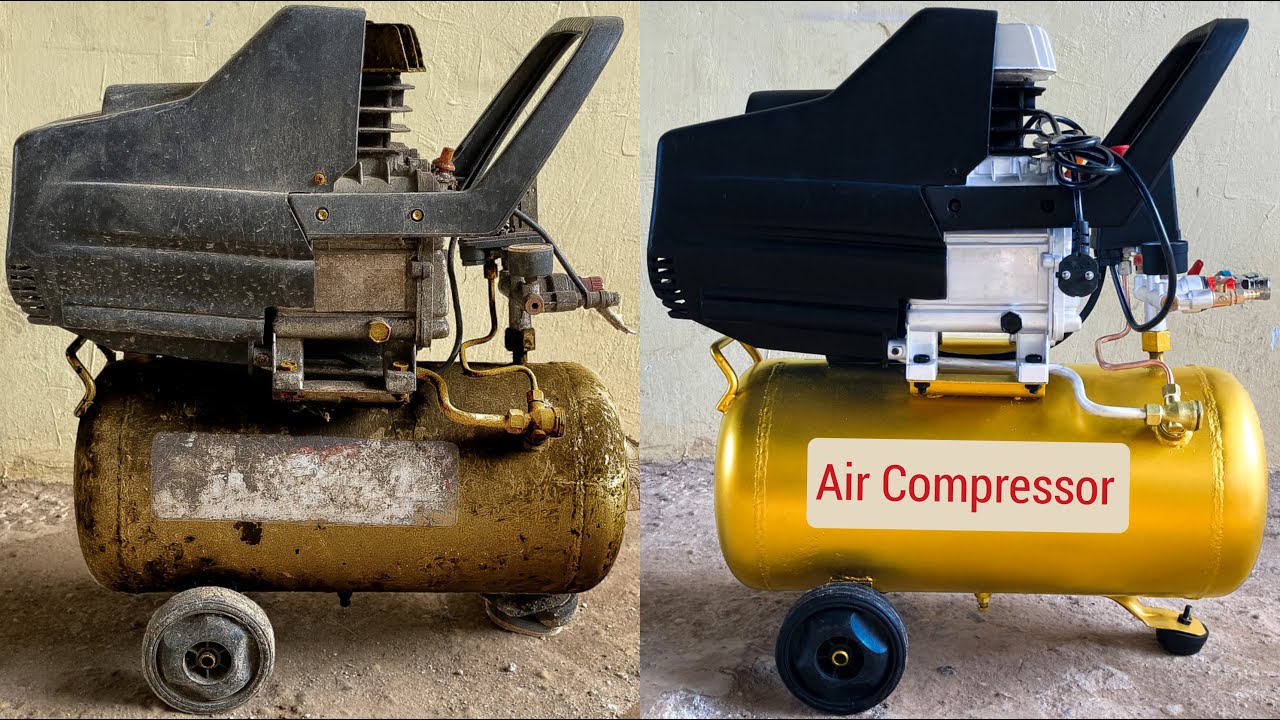 Restoration Old Air Compressor Machine | Nothing is impossible | Restore air Compressor 30 Liter