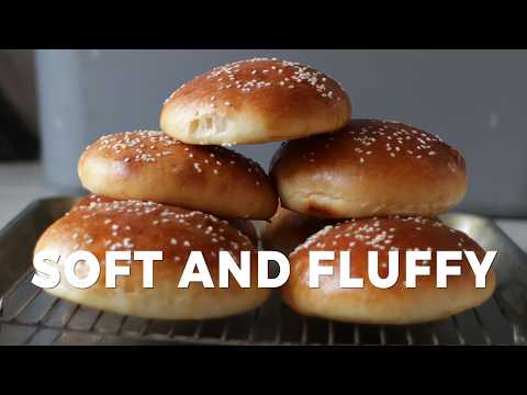 The PERFECT Homemade Hamburger Buns, Soft, Fluffy and Irresistible