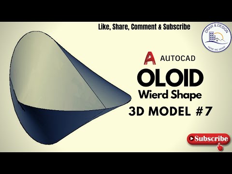 OLOID Curved Geometric Objects 3D Model #7 | AutoCAD 3D 2020
