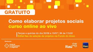 AULA 1 - Curso online: Como elaborar projetos sociais