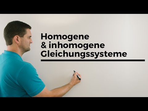 Unterschied homogene und inhomogene Gleichungssysteme, Mathe by Daniel Jung