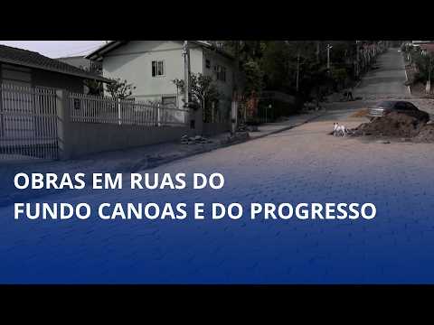 Obras em ruas do Fundo Canoas e do Progresso