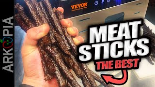 The Best Meat Sticks - Fast, Cheap, Natural, No Nitrates, Healthy Protein Snacks.  Vevor Dehydrator