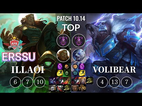 APK erssu Illaoi vs Volibear Top - KR Patch 10.14
