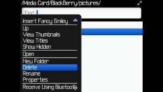 Hide and retrieve blackberry photos