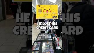 HE FORGOT HIS CREDIT CARD AT MY TABLE 😱 poke vendor pov #wholesome #pokemoncards #pokemoncommunity