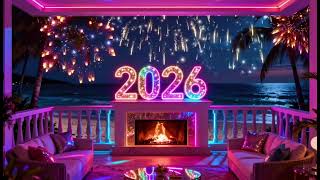 Download lagu Suasana kembang api dan perapian Malam Tahun Baru 2026 🎆 wallpaper latar belakang pesta Tahun Baru yang penuh warna mp3