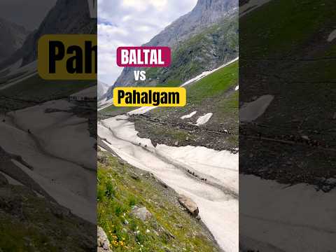 Amarnath Yatra route comparison video thumbnail