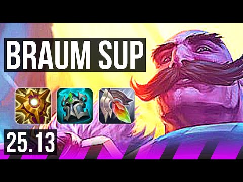 BRAUM & Lucian vs LEONA & Kai'Sa (SUP) | EUW Master | 25.13