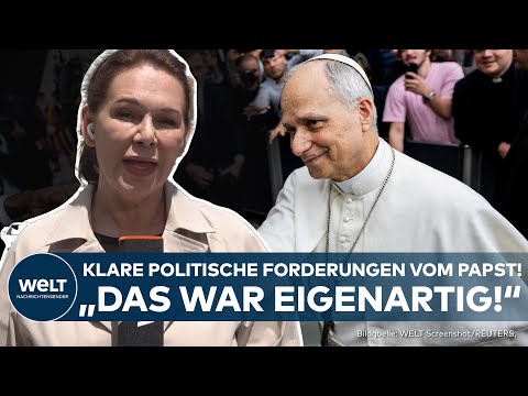 PAPST: Politische Forderungen von Papst Leo XIV. vor Journalisten! "Das war eigenartig!"