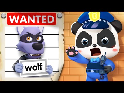 Kiki Caught the Big Bad Wolf | Police Cartoon + More Nursery Rhymes & Kids Songs - BabyBus